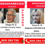 ALERTA CIUTADANA: Busquen un home de 77 anys desaparegut amb el seu gos a Requena i una menor a Alginet