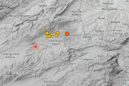Un eixam sísmic amb dotze terratrèmols sacsa les comarques de la Vall d'Albaida i la Costera