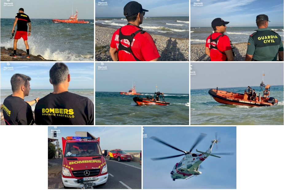 Sigue la búsqueda intensiva por tierra, mar y aire del menor desaparecido en la playa de Almassora