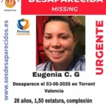 Busquen Eugenia C. G., una jove de 26 anys desapareguda a Torrent