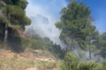 Extinguido el incendio forestal de Serra tras afectar al Parque Natural de la Sierra Calderona