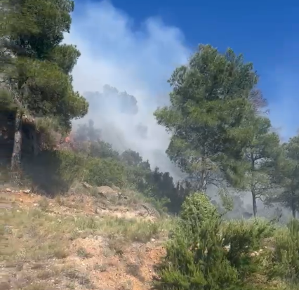 Extinguido el incendio forestal de Serra tras afectar al Parque Natural de la Sierra Calderona