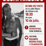 Dispositivo de búsqueda urgente para localizar a Pedro Notario, un vecino del Barrio del Cristo desaparecido en Aldaia
