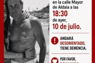 Dispositivo de búsqueda urgente para localizar a Pedro Notario, un vecino del Barrio del Cristo desaparecido en Aldaia