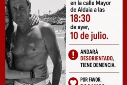 Dispositivo de búsqueda urgente para localizar a Pedro Notario, un vecino del Barrio del Cristo desaparecido en Aldaia
