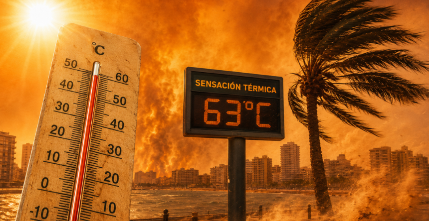 La provincia de Valencia registra sensaciones térmicas históricas de hasta 63 ºC y máximas extremas por la ola de calor