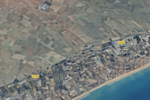 Un incendi de vegetació al Mareny Blau de Sueca mobilitza mitjans aeris i terrestres