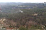Extinguidos tres incendios forestales provocados por tormentas eléctricas en Requena, Quesa y Cortes de Pallás.