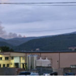 Incendio en la Sierra Calderona entre Gátova y Segorbe producido por un rayo