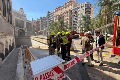 desalojo, incendio, mercado central, sótano, Valencia ciudad