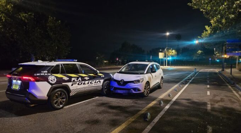 La Policia Local d'Alboraia intercepta un conductor en sentit contrari per la Ronda Nord quadruplicant la taxa d'alcoholèmia permesa