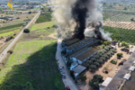 Los bomberos sofocan un incendio en una granja de Benaguasil